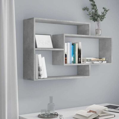 vidaXL Scaffale a Parete Grigio Cemento - Scaffale vidaXL Scaffale a Parete Grigio Cemento - Scaffale