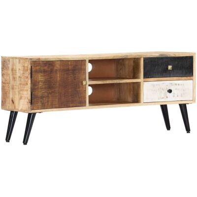 VIDAXL Mobile Porta Tv 115x30x47 Cm In Legno Massello Di Mango - VIDAXL Mobile Porta Tv 115x30x47 Cm In Legno Massello Di Mango -