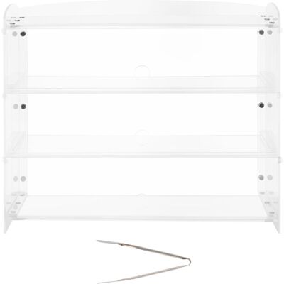 MOPHORN Vetrina Per Pasticceria Da Banco Con 3 Ripiani In Acrilico, Espositore Per Pane, Torte E Dolci Con Anta A Ribalta, Ideale Per Panetterie E Pasticcerie, Dimensioni 482 X 232 X 380 Mm MOPHORN Vetrina Per Pasticceria Da Banco Con 3 Ripiani In Acrilico, Espositore Per Pane, Torte E Dolci Con Anta A Ribalta, Ideale Per Panetterie E Pasticcerie, Dimensioni 482 X 232 X 380 Mm