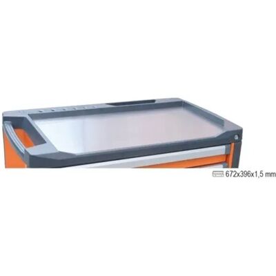 Beta 3700/PLA Piano di lavoro in acciaio inox per cassettiera C37 Beta 3700/PLA Piano di lavoro in acciaio inox per cassettiera C37