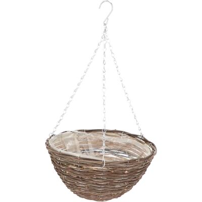 OEM Cesto Di Fiori Sospeso In Vimini Da 30 Cm OEM Cesto Di Fiori Sospeso In Vimini Da 30 Cm