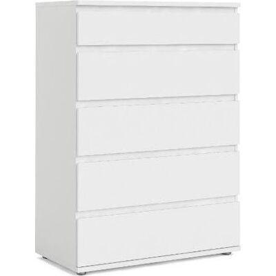 Tvilum Nova Cassettiera 5 Cassetti Stile Scandinavo Da Assemblare Colore Bianco Tvilum Nova Cassettiera 5 Cassetti Stile Scandinavo Da Assemblare Colore Bianco