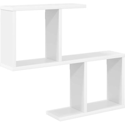 VIDAXL Scaffale Da Parete Bianco 60 X 12 X 50,5 Cm VIDAXL Scaffale Da Parete Bianco 60 X 12 X 50,5 Cm