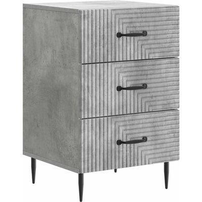 VIDAXL Armadio Da Notte Con Cassetto Grigio Cemento 43 X 41 X VIDAXL Armadio Da Notte Con Cassetto Grigio Cemento 43 X 41 X
