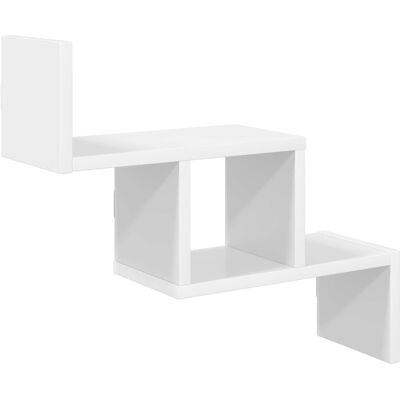 VIDAXL Scaffale Da Parete Bianco 48 X 15 X 42 Cm Legno Ingegnerizzato VIDAXL Scaffale Da Parete Bianco 48 X 15 X 42 Cm Legno Ingegnerizzato