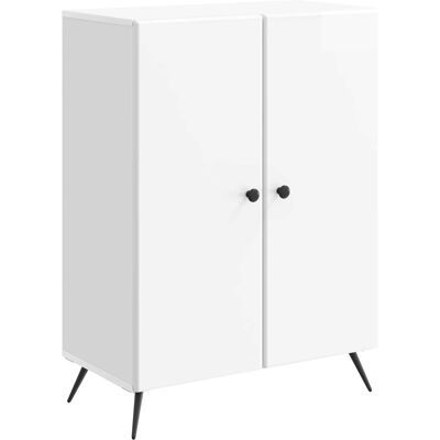 VIDAXL Credenza Bianco Lucido 66 X 34,5 X 90 Cm Legno Ingegnerizzato VIDAXL Credenza Bianco Lucido 66 X 34,5 X 90 Cm Legno Ingegnerizzato