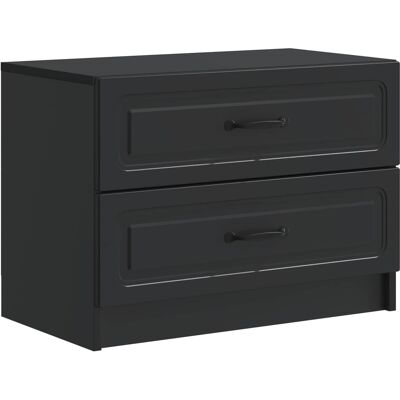 VIDAXL Armadio Da Notte Nero 62 X 34,5 X 44,5 Cm Legno VIDAXL Armadio Da Notte Nero 62 X 34,5 X 44,5 Cm Legno