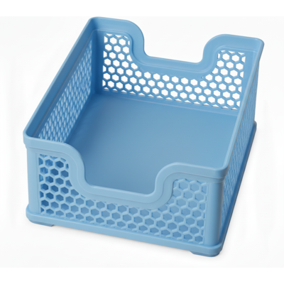 OEM Cesto Organizer Blu Traforato, Impilabile E Riponibile Su Uno Scaffale All'interno Di Un Armadio. OEM Cesto Organizer Blu Traforato, Impilabile E Riponibile Su Uno Scaffale All'interno Di Un Armadio.