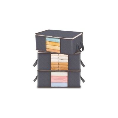 OEM Set Di 3 Sacchi Portaoggetti Per Vestiti, Capacità 35 Litri, Contenitore Pieghevole Da Riporre Sotto Il Letto, Contenitore Per Copripiumino, Borsa Organizer Per Armadio, Grigio. - Crezuo OEM Set Di 3 Sacchi Portaoggetti Per Vestiti, Capacità 35 Litri, Contenitore Pieghevole Da Riporre Sotto Il Letto, Contenitore Per Copripiumino, Borsa Organizer Per Armadio, Grigio. - Crezuo