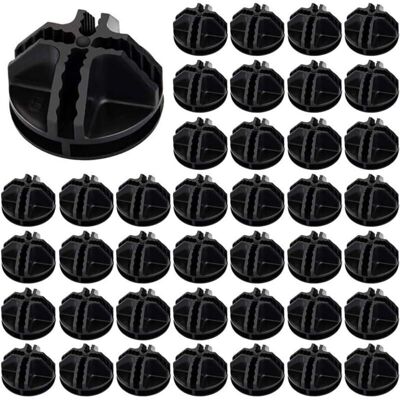 XISRENS 40 Connettori Per Cavi A Cubo In Plastica Abs, Raccordi Per Cubi Di Stoccaggio Bianchi, Connettori Per Cubi Di Filo Modulari, Cubo A Griglia Per Scaffali E Armadietti Di Stoccaggio (nero), Aaf XISRENS 40 Connettori Per Cavi A Cubo In Plastica Abs, Raccordi Per Cubi Di Stoccaggio Bianchi, Connettori Per Cubi Di Filo Modulari, Cubo A Griglia Per Scaffali E Armadietti Di Stoccaggio (nero), Aaf