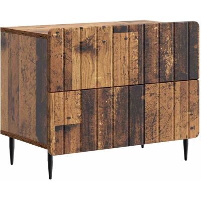 VIDAXL Armadio Da Notte Con Cassetto Legno Antico 62 X 34,5 X 49,5 Cm VIDAXL Armadio Da Notte Con Cassetto Legno Antico 62 X 34,5 X 49,5 Cm