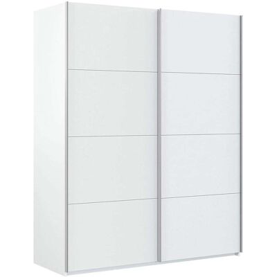 COMPOSAD Armadio In Legno Con 2 Ante Scorrevoli Bianco Laccato H 220 Cm 'made In Italy' -small COMPOSAD Armadio In Legno Con 2 Ante Scorrevoli Bianco Laccato H 220 Cm 'made In Italy' -small