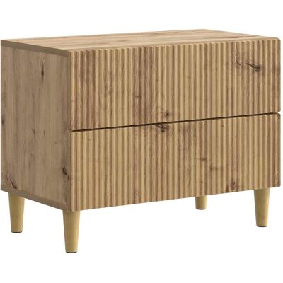 VIDAXL Armadio Da Notte Rovere Artigianale 62 X 34,5 X 48 Cm VIDAXL Armadio Da Notte Rovere Artigianale 62 X 34,5 X 48 Cm