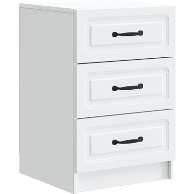 VIDAXL Armadio Da Notte Bianco 43 X 41 X 63,5 Cm Legno Ingegnerizzato VIDAXL Armadio Da Notte Bianco 43 X 41 X 63,5 Cm Legno Ingegnerizzato