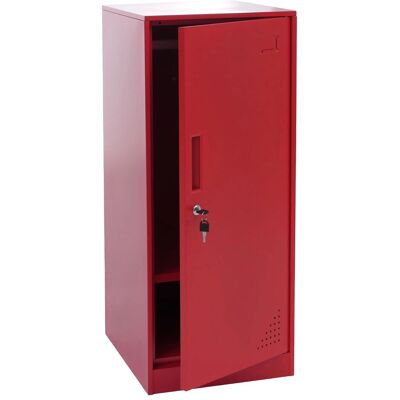 DÉCOSHOP26 Armadietto In Metallo Con Asta Appendiabiti E Ripiano Estraibile 90x38x45 Cm Acciaio Rosso 040008958 DÉCOSHOP26 Armadietto In Metallo Con Asta Appendiabiti E Ripiano Estraibile 90x38x45 Cm Acciaio Rosso 040008958