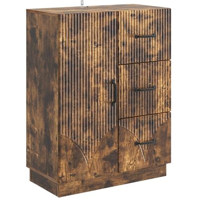VIDAXL Credenza Rovere Fumo 66 X 34,5 X 87 Cm Legno Ingegnerizzato VIDAXL Credenza Rovere Fumo 66 X 34,5 X 87 Cm Legno Ingegnerizzato