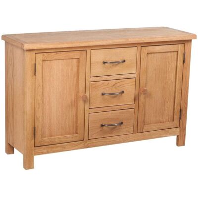 HELLOSHOP26 Buffet Credenza Mobiletto Consolle Mobile Contenitore Con 3 Cassetti 110 Cm Legno Massello Di Rovere 4402244 HELLOSHOP26 Buffet Credenza Mobiletto Consolle Mobile Contenitore Con 3 Cassetti 110 Cm Legno Massello Di Rovere 4402244