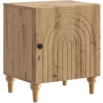 VIDAXL Armadio Da Notte Rovere Artigianale 43 X 34,5 X 50 Cm VIDAXL Armadio Da Notte Rovere Artigianale 43 X 34,5 X 50 Cm