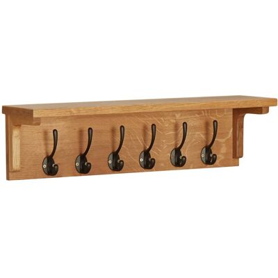 VIDAXL Appendiabiti 60x16x16 Cm In Massello Di Rovere VIDAXL Appendiabiti 60x16x16 Cm In Massello Di Rovere