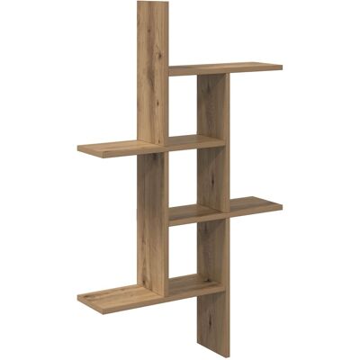 VIDAXL Scaffale Da Parete Rovere Artigianale 61 X 15 X 102 Cm VIDAXL Scaffale Da Parete Rovere Artigianale 61 X 15 X 102 Cm