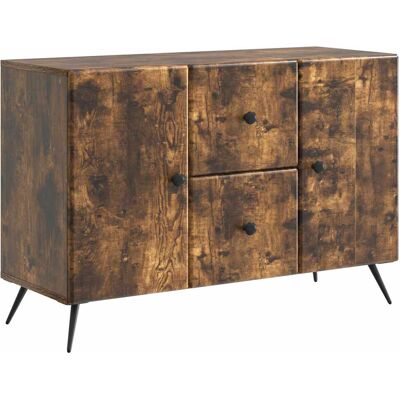 VIDAXL Credenza Rovere Fumo 89 X 34,5 X 60 Cm Legno Ingegnerizzato VIDAXL Credenza Rovere Fumo 89 X 34,5 X 60 Cm Legno Ingegnerizzato