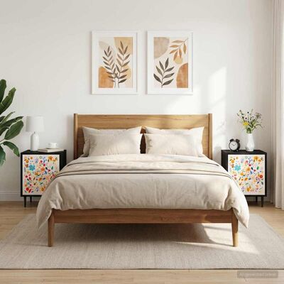VIDAXL Armadio Da Notte Mainz 2 Pz Rovere Nero 36 X 33 X 51 Cm VIDAXL Armadio Da Notte Mainz 2 Pz Rovere Nero 36 X 33 X 51 Cm