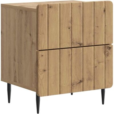 VIDAXL Armadio Da Notte Rovere Artigianale 43 X 34,5 X 49,5 Cm VIDAXL Armadio Da Notte Rovere Artigianale 43 X 34,5 X 49,5 Cm