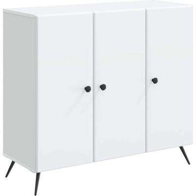 VIDAXL Credenza Bianco 89 X 34,5 X 80 Cm Legno Ingegnerizzato VIDAXL Credenza Bianco 89 X 34,5 X 80 Cm Legno Ingegnerizzato
