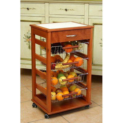 LIBEROSHOPPING - Carrello Cucina - Ciliegio - Carrello da cucina LIBEROSHOPPING - Carrello Cucina - Ciliegio - Carrello da cucina
