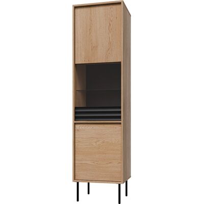 PETITS-MEUBLES Vetrina A 2 Ante Astra In Legno E Nero PETITS-MEUBLES Vetrina A 2 Ante Astra In Legno E Nero