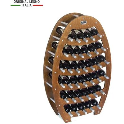 ORIGINAL LEGNO ITALIA - Cantinetta Portabottiglie In Legno Scaffale Mobile Per Bottiglie Vino Made In Italy Mod. Botte Noce B.36 L75 X P25 X 120h ORIGINAL LEGNO ITALIA - Cantinetta Portabottiglie In Legno Scaffale Mobile Per Bottiglie Vino Made In Italy Mod. Botte Noce B.36 L75 X P25 X 120h