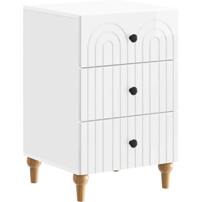 VIDAXL Armadio Da Notte Con Cassetto Bianco Lucido 43x 41 X 66,5 VIDAXL Armadio Da Notte Con Cassetto Bianco Lucido 43x 41 X 66,5