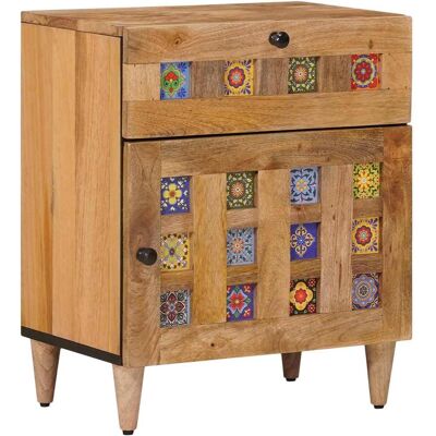 VIDAXL Armadio Da Notte Con Cassetto Naturale 50 X 33 X 60 Cm VIDAXL Armadio Da Notte Con Cassetto Naturale 50 X 33 X 60 Cm