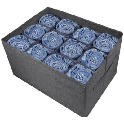 OEM (1 Pz) Organizzatore Per Armadio Grigio, Organizer Per Vestiti A 12 Scomparti Per Abiti, Jeans, Pantaloni, Maglioni, Asciugamani, T-shirt, Organizzazione Armadio, Organizer Per Armadio -crezuo OEM (1 Pz) Organizzatore Per Armadio Grigio, Organizer Per Vestiti A 12 Scomparti Per Abiti, Jeans, Pantaloni, Maglioni, Asciugamani, T-shirt, Organizzazione Armadio, Organizer Per Armadio -crezuo