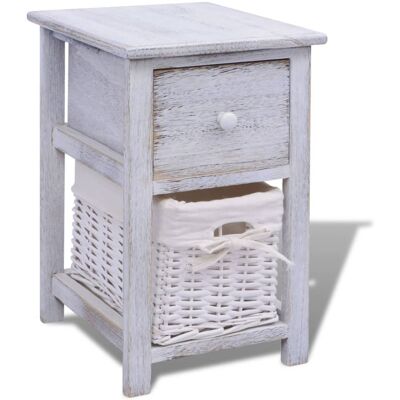 MAISON EXCLUSIVE - Comodino In Legno Bianco MAISON EXCLUSIVE - Comodino In Legno Bianco