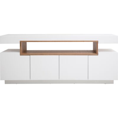 MILIBOO Credenza Bianco Opaco E Nicchia In Legno Livo MILIBOO Credenza Bianco Opaco E Nicchia In Legno Livo
