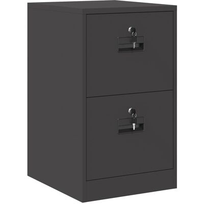 VIDAXL Armadio Per File Con Cassetto Geometrico Nero 44 X 50 X 74,5 Cm VIDAXL Armadio Per File Con Cassetto Geometrico Nero 44 X 50 X 74,5 Cm