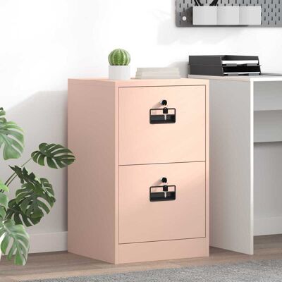 VIDAXL Armadio Per File Con Cassetto Rosa 45,5 X 42 X 74,5 Cm VIDAXL Armadio Per File Con Cassetto Rosa 45,5 X 42 X 74,5 Cm