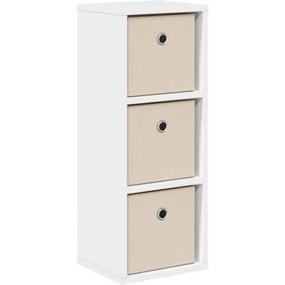 VIDAXL Credenza Con Cassetto Bianco 25,5 X 22 X 69,5 Cm VIDAXL Credenza Con Cassetto Bianco 25,5 X 22 X 69,5 Cm
