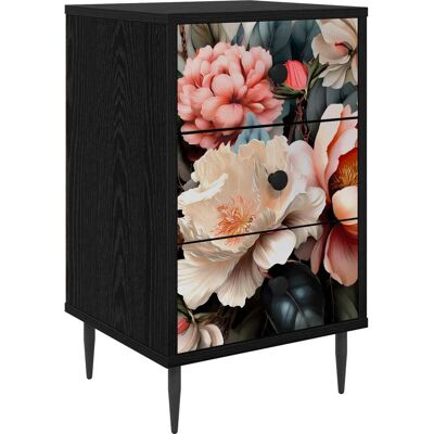 VIDAXL Armadio Da Notte Borne Rovere Nero 36 X 33 X 61 Cm VIDAXL Armadio Da Notte Borne Rovere Nero 36 X 33 X 61 Cm
