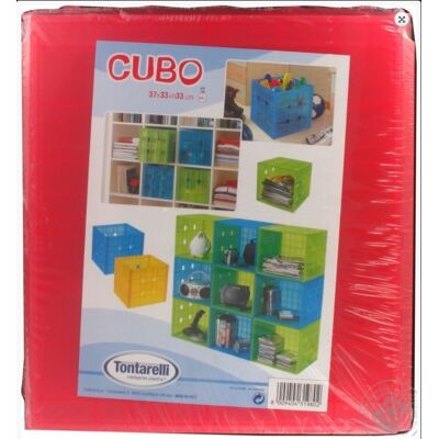 TONTARELLI Cubo In Plastica Smontabile Cm 37x33x33 TONTARELLI Cubo In Plastica Smontabile Cm 37x33x33