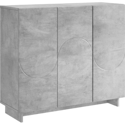 VIDAXL Credenza Grigio Cemento 85,5 X 31 X 75 Cm Legno VIDAXL Credenza Grigio Cemento 85,5 X 31 X 75 Cm Legno