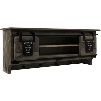 Massivmoebel24 - Railway 259 Mensola In Legno Di Mango - Laccato / Grigio 115x30x45 Massivmoebel24 - Railway 259 Mensola In Legno Di Mango - Laccato / Grigio 115x30x45