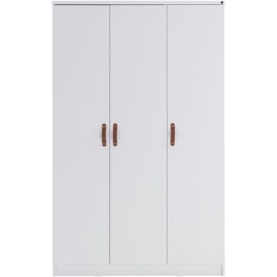 MUEMUE Armadio 3 Porte Bianco 204.1x127.7x53.2cm MUEMUE Armadio 3 Porte Bianco 204.1x127.7x53.2cm