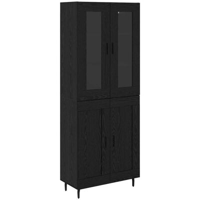 MAISON EXCLUSIVE - Credenza 2 Pcs Rovere Nero Legno Multistrato MAISON EXCLUSIVE - Credenza 2 Pcs Rovere Nero Legno Multistrato