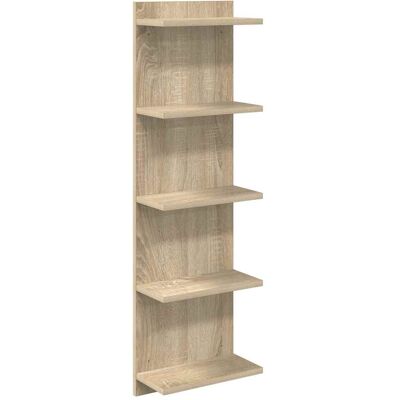 VIDAXL Scaffale Da Parete Rovere Sonoma 30 X 15 X 100 Cm VIDAXL Scaffale Da Parete Rovere Sonoma 30 X 15 X 100 Cm