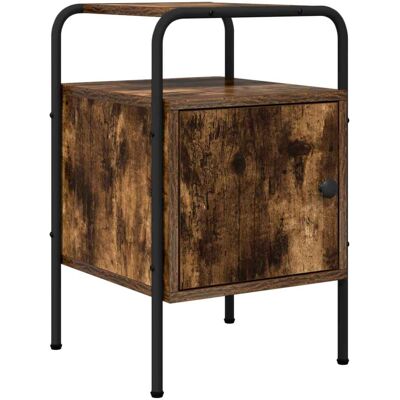 VIDAXL Armadio Da Notte Rovere Fumo Legno Ingegnerizzato VIDAXL Armadio Da Notte Rovere Fumo Legno Ingegnerizzato
