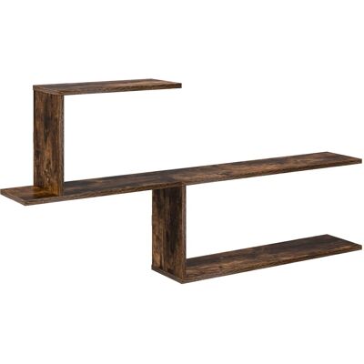VIDAXL Scaffale Da Parete Rovere Fumo 122 X 18 X 60 Cm VIDAXL Scaffale Da Parete Rovere Fumo 122 X 18 X 60 Cm