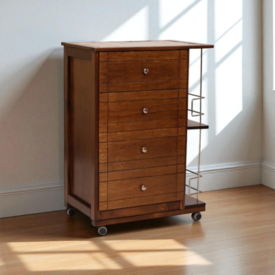 Carrello Portaoggetti Giada di Liberoshopping con supporto per bottiglie - Carrello di stoccaggio Carrello Portaoggetti Giada di Liberoshopping con supporto per bottiglie - Carrello di stoccaggio
