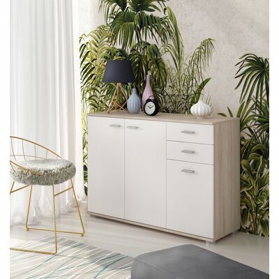 ARREDITALY Credenza Mobile Soggiorno Madia Moderna Cucina Sala Pranzo Ingresso Design Minimal Contenitore Ante Cassetti Arredo Casa Salvaspazio Multiuso Organizer Portaoggetti 103 X 70 X 35 Cm Rovere Chiaro ARREDITALY Credenza Mobile Soggiorno Madia Moderna Cucina Sala Pranzo Ingresso Design Minimal Contenitore Ante Cassetti Arredo Casa Salvaspazio Multiuso Organizer Portaoggetti 103 X 70 X 35 Cm Rovere Chiaro
